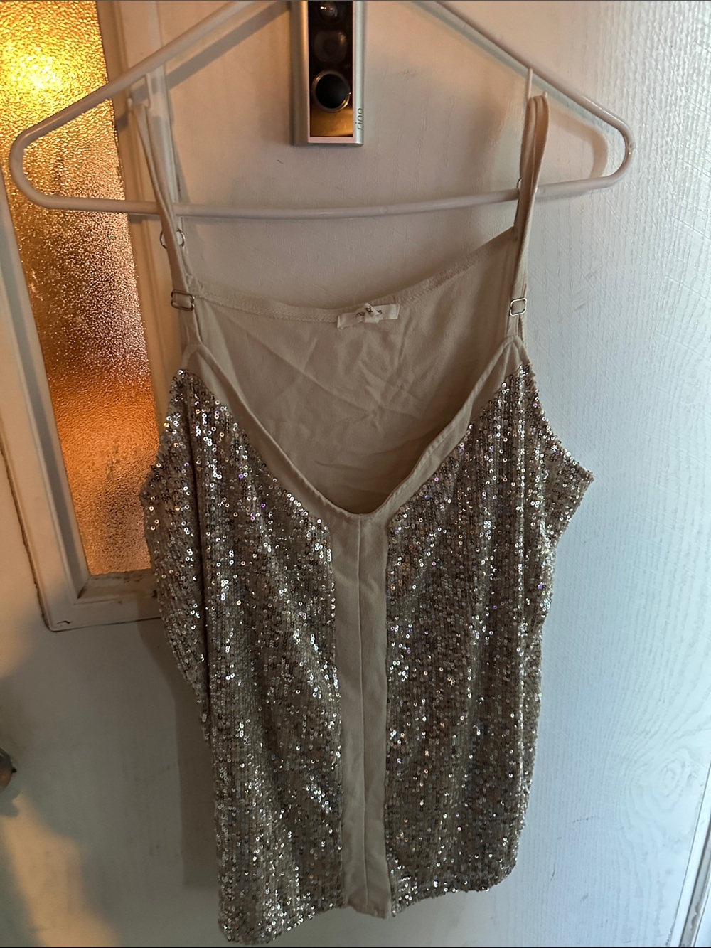 Maurices Beige Sequin Camisole